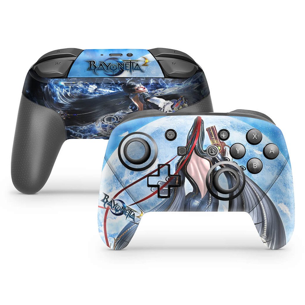 Skin Anti-Rage Nintendo Switch 1 Pro Controle - Bayonetta 2
