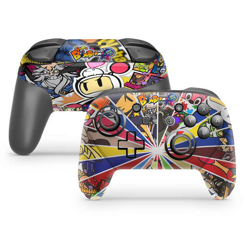 Skin Anti-Rage Nintendo Switch 1 Pro Controle - Bomberman