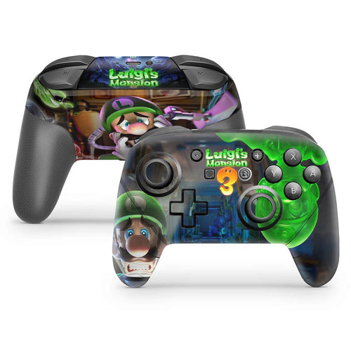 Skin Anti-Rage Nintendo Switch 1 Pro Controle - Luigi's Mansion 3