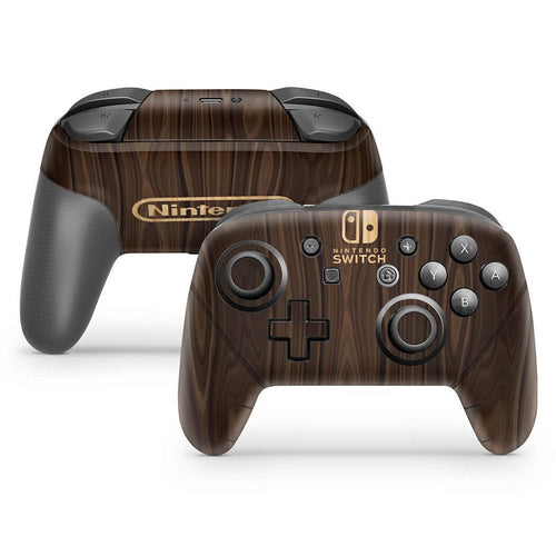 Skin Anti-Rage Nintendo Switch 1 Pro Controle - Madeira