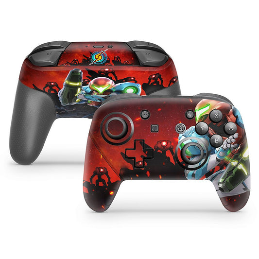 Nintendo Switch Pro Controle Skin - Metroid Dread