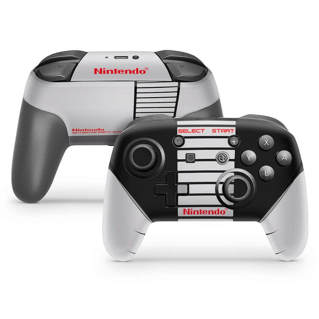 Nintendo Switch Pro Controle Skin - Nintendinho Nes