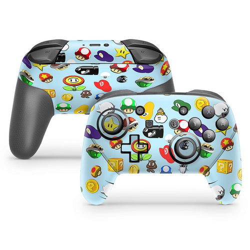 Skin Anti-Rage Nintendo Switch 1 Pro Controle - Super Mario