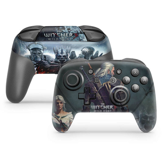 Nintendo Switch Pro Controle Skin - The Witcher 3: Wild Hunt