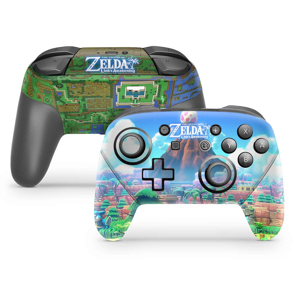 Skin Anti-Rage Nintendo Switch 1 Pro Controle - Zelda Link's Awakening