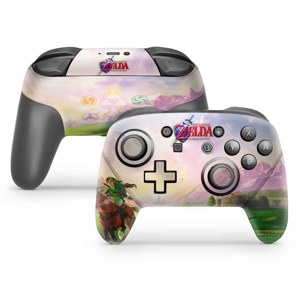 Skin Anti-Rage Nintendo Switch 1 Pro Controle - Zelda Ocarina Of Time