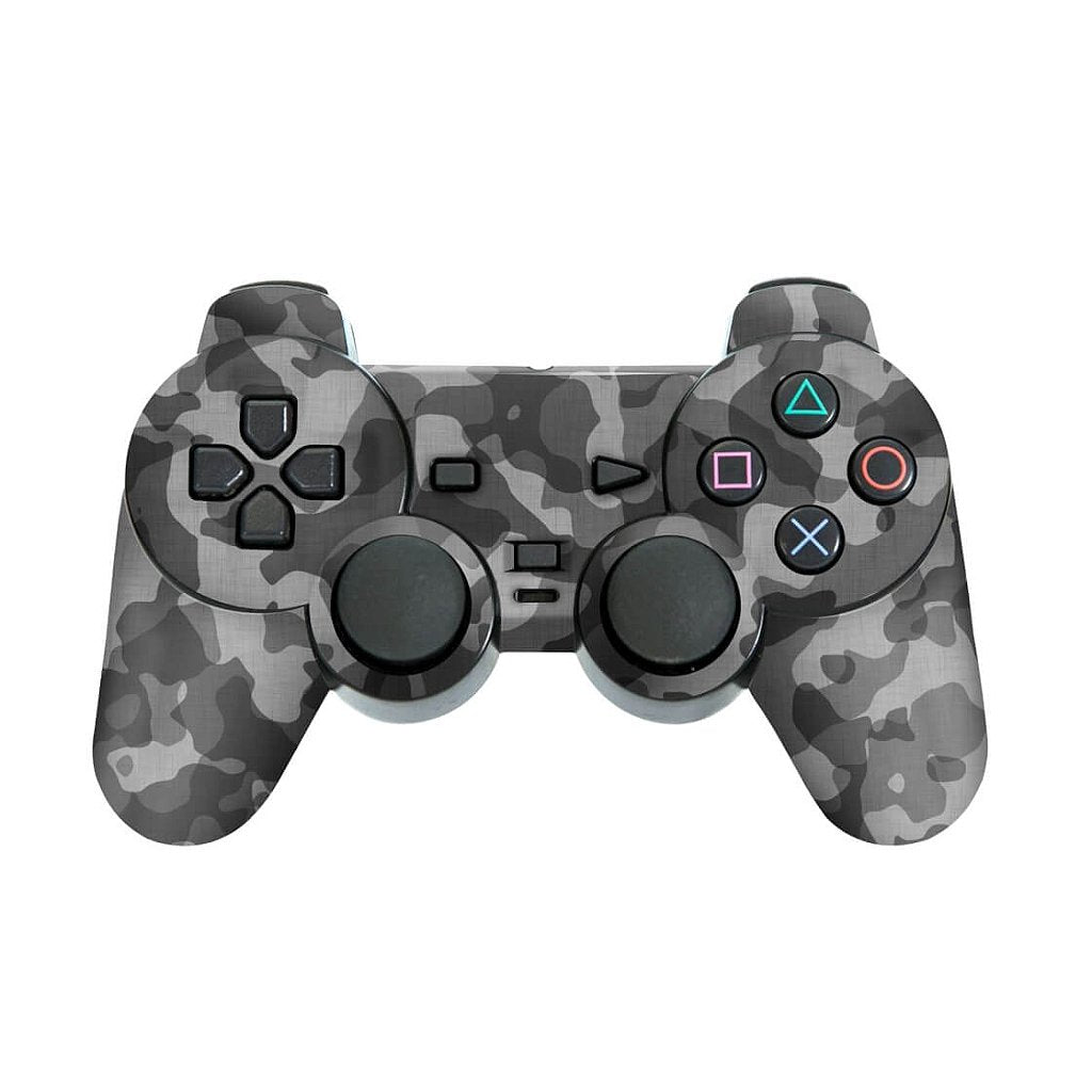 PS2 Controle Skin - Camuflada Cinza