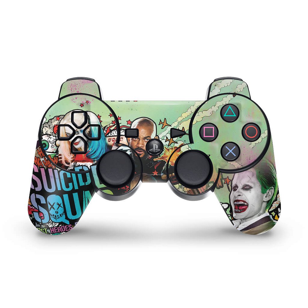 Skin Anti-Rage PS3 Controle - Esquadrão Suicida Coringa