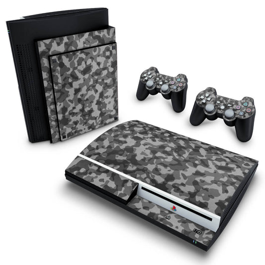 PS3 Fat Skin - Camuflado Cinza