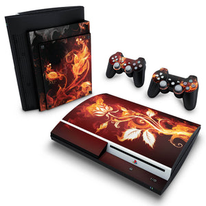 Skin Anti-Rage PS3 Fat - Fire Flower