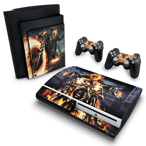 Skin Anti-Rage PS3 Fat - Ghost Rider - Motoqueiro Fantasma #A