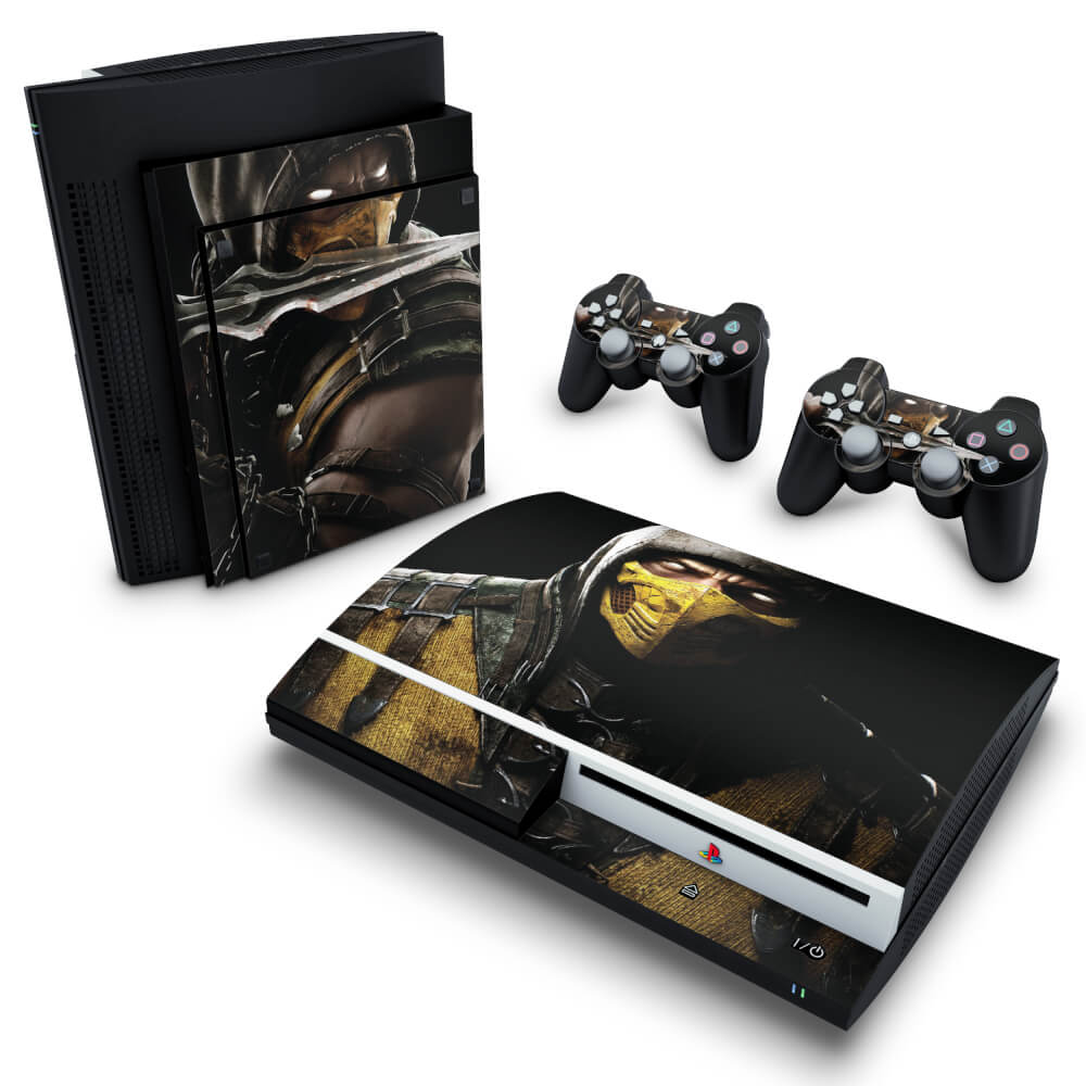 Skin Anti-Rage PS3 Fat - Mortal Kombat X Scorpion