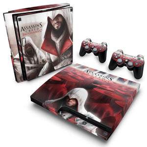Skin Anti-Rage PS3 Slim - Assassins Creed Brotherhood #A