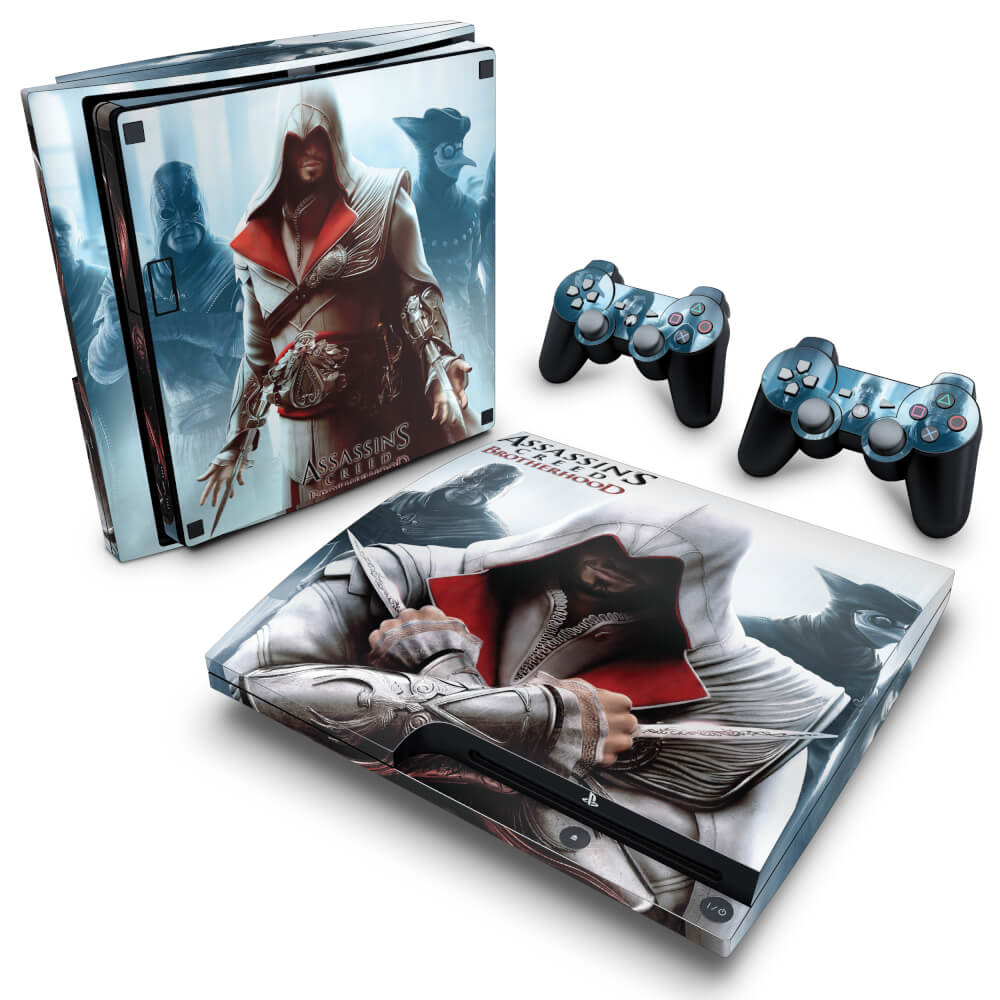 Skin Anti-Rage PS3 Slim - Assassins Creed Brotherhood #C