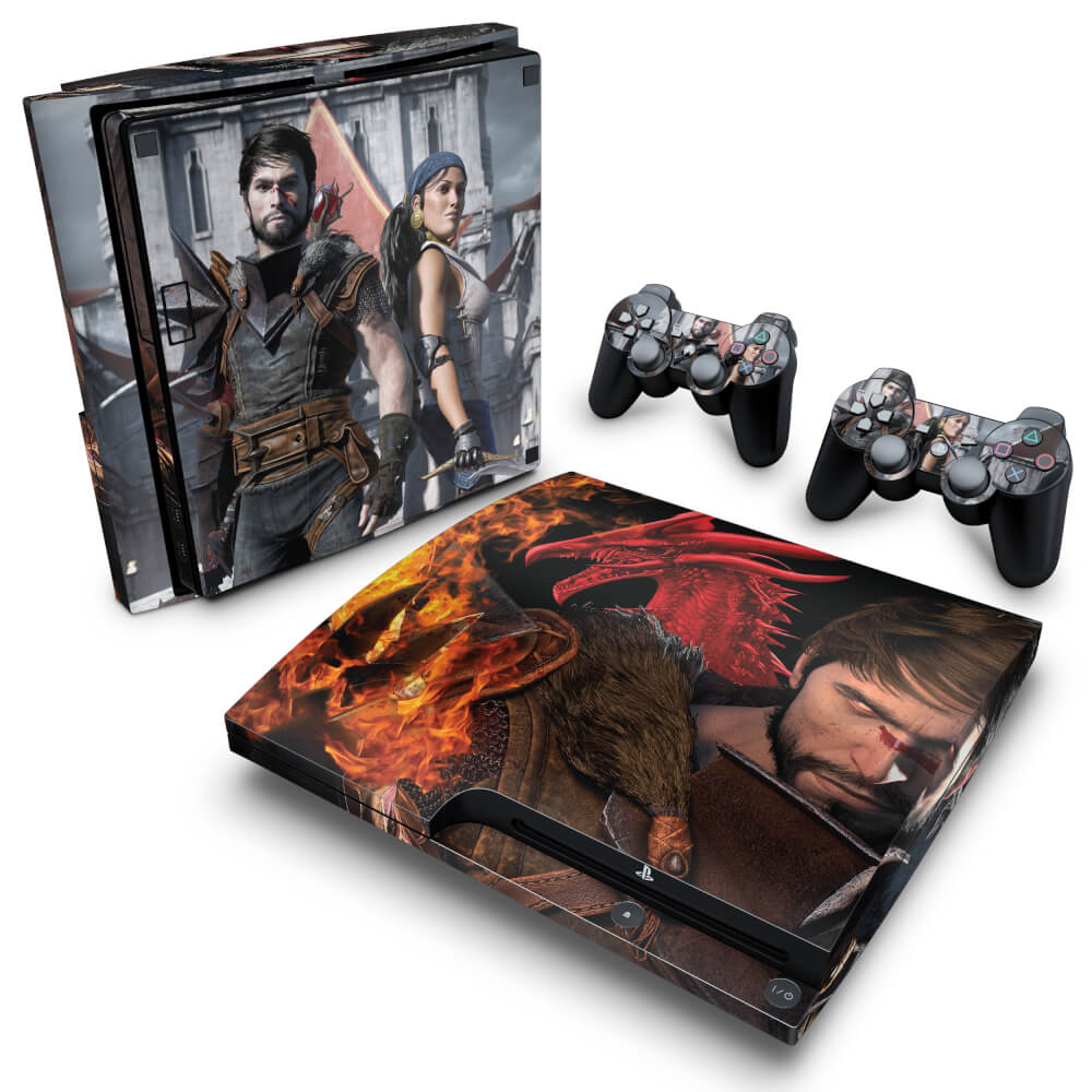 Skin Anti-Rage PS3 Slim - Dragon Age 2