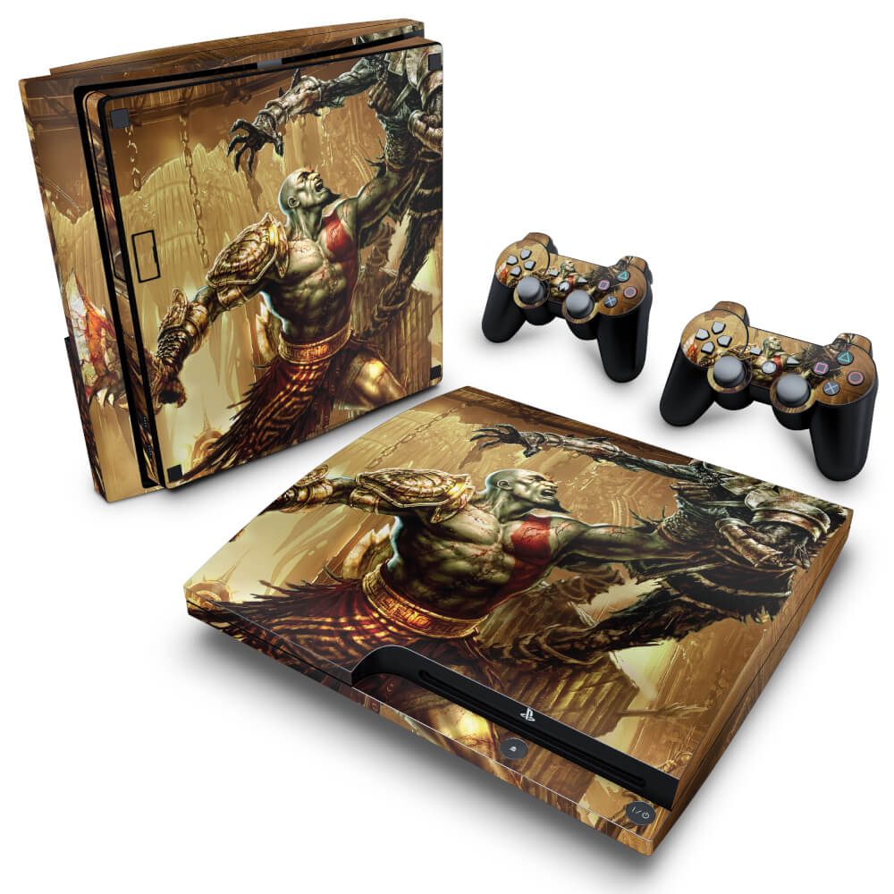 Skin Anti-Rage PS3 Slim - God of War 3 #A