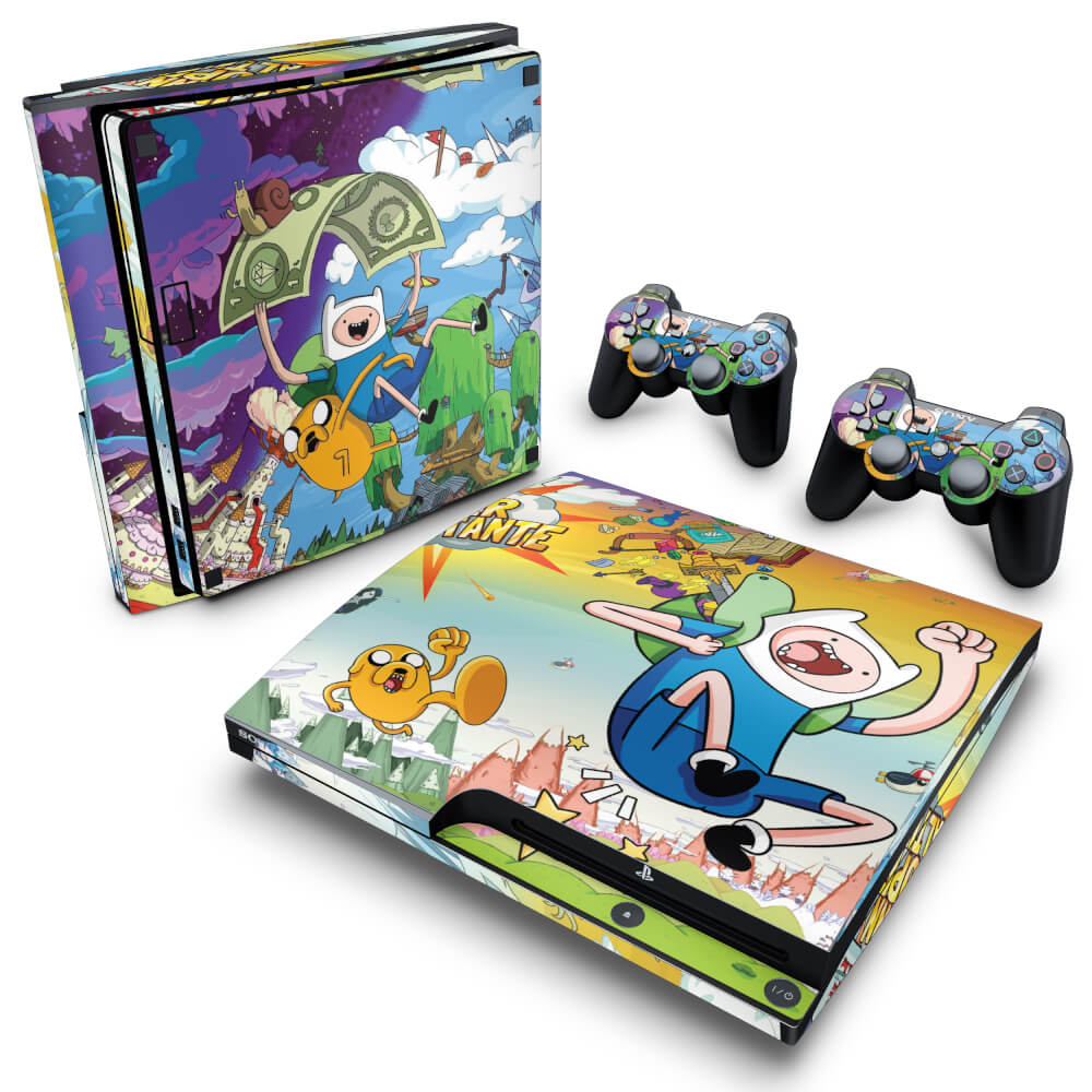 Skin Anti-Rage PS3 Slim - Hora de Aventura
