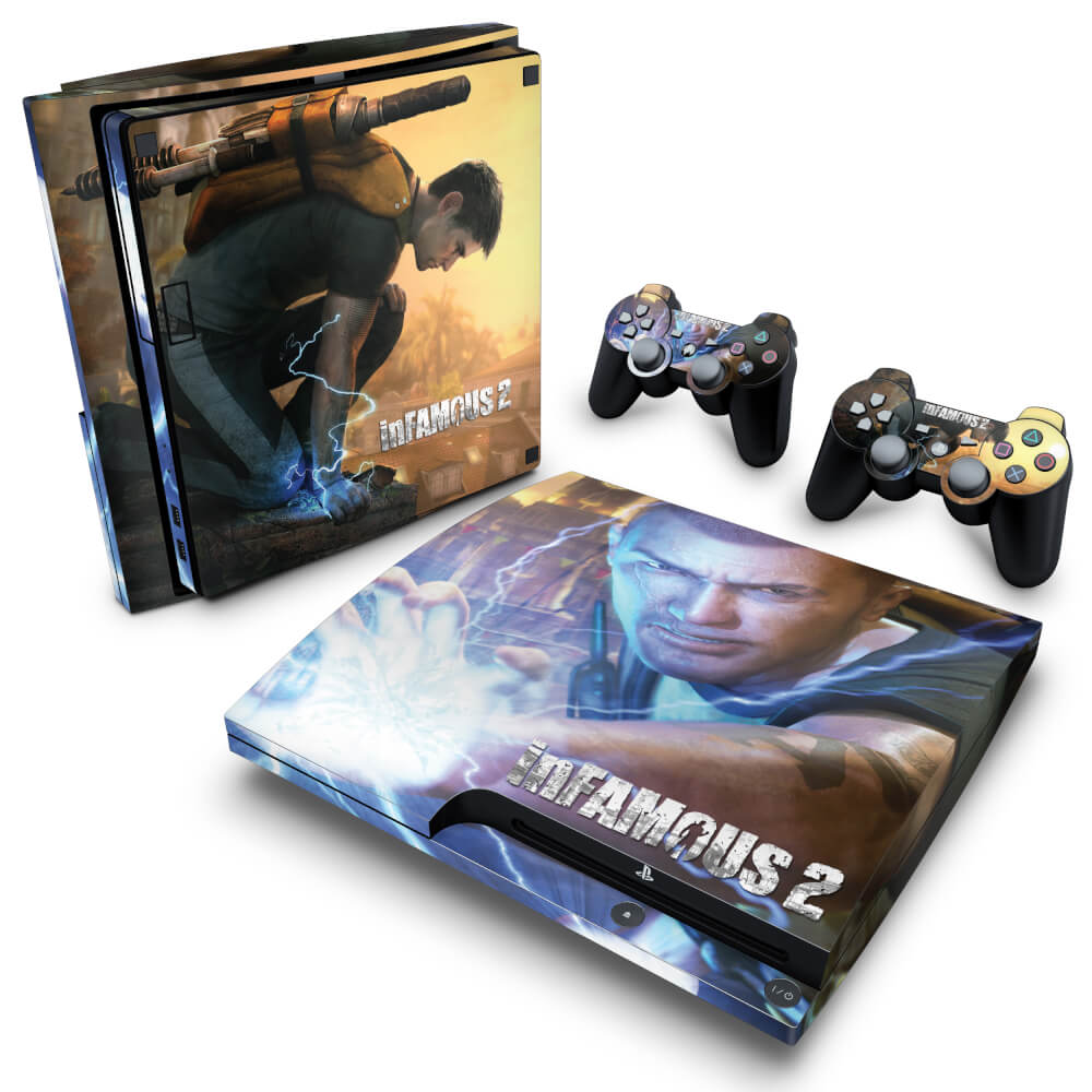 Skin Anti-Rage PS3 Slim - Infamous 2