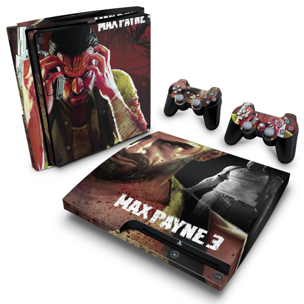 Skin Anti-Rage PS3 Slim - Max Payne