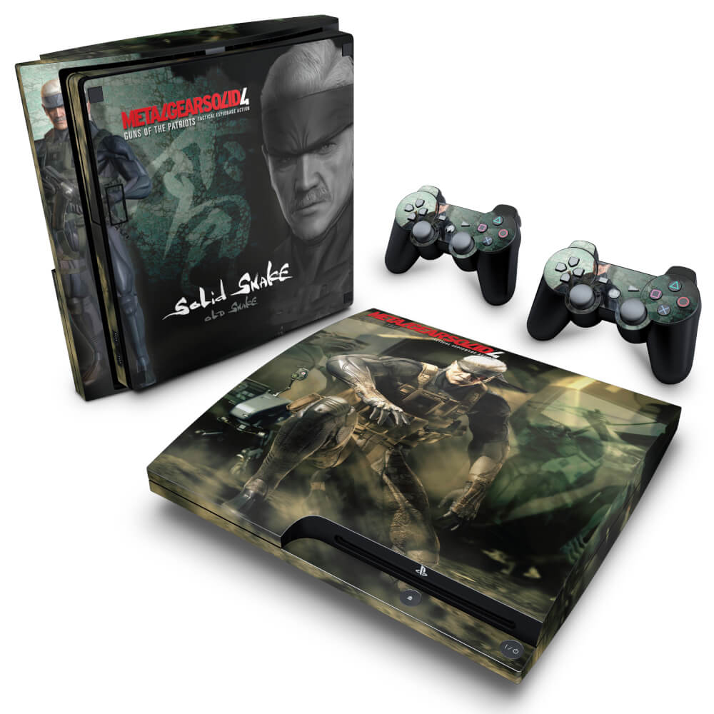 Skin Anti-Rage PS3 Slim - Metal Gear Solid 4