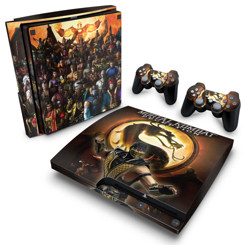 Skin Anti-Rage PS3 Slim - Mortal Kombat #A