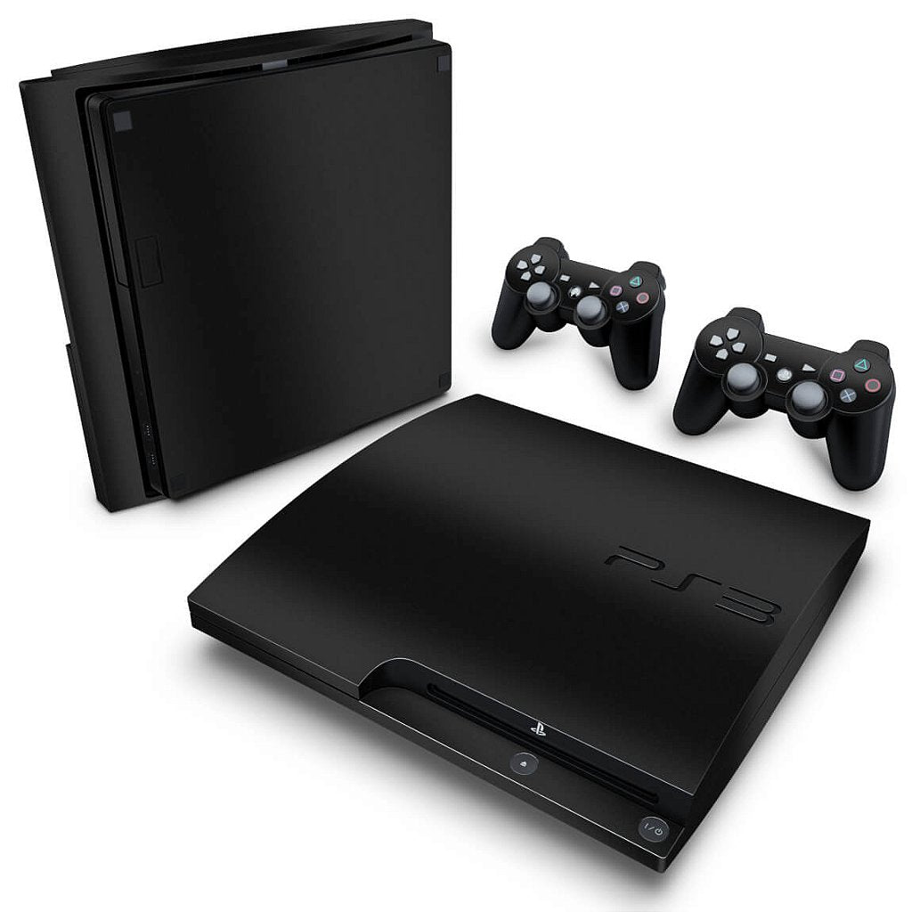 Skin Anti-Rage PS3 Slim - Preto Fosco Mate