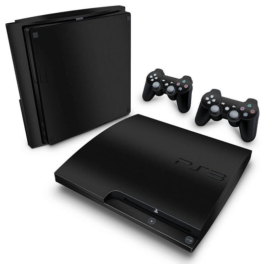 PS3 Slim Skin - Preto Fosco Mate