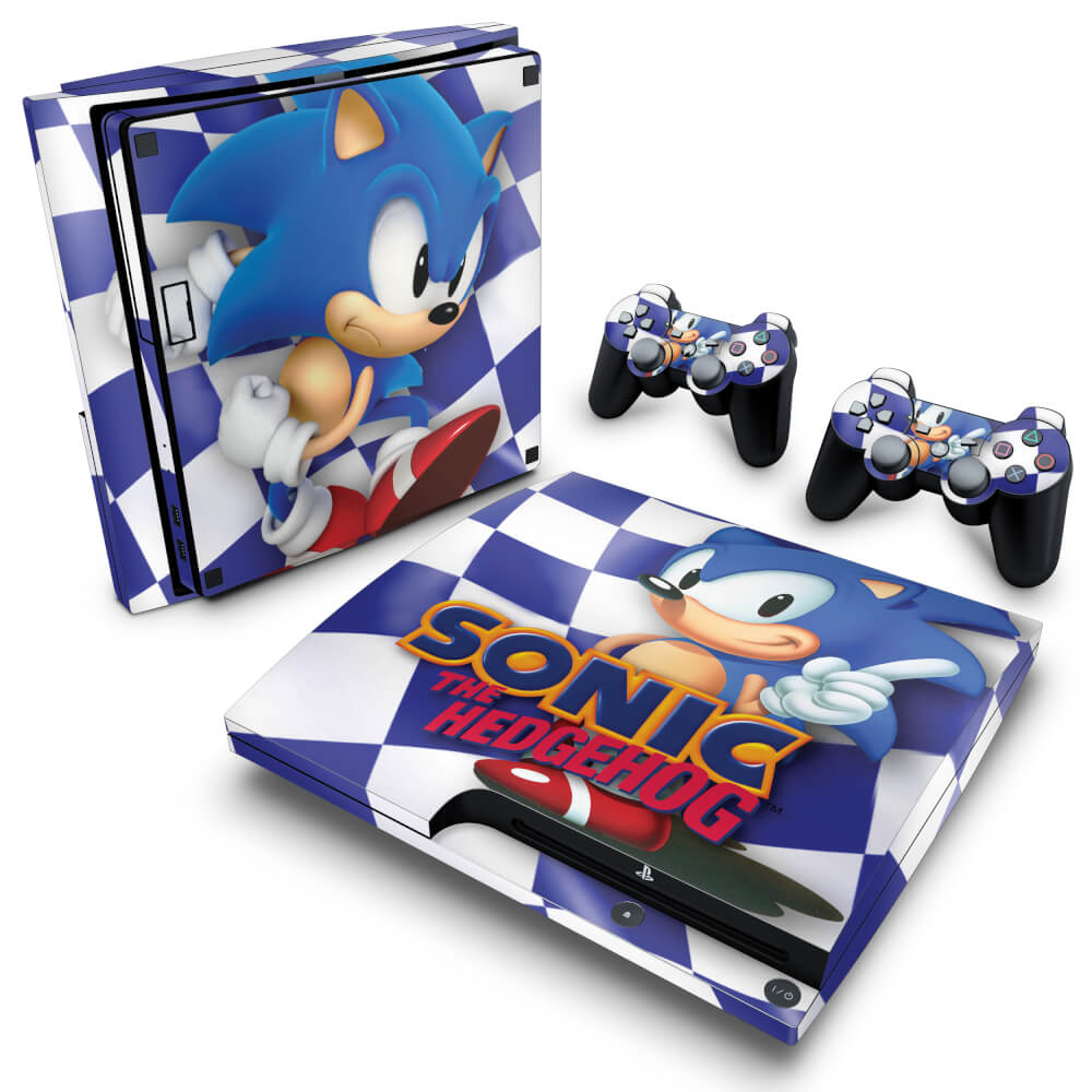 Skin Anti-Rage PS3 Slim - Sonic The Hedgehog
