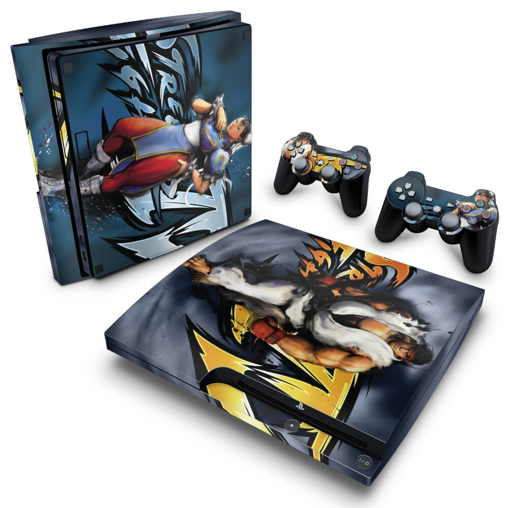 Skin Anti-Rage PS3 Slim - Street Fighter 4
