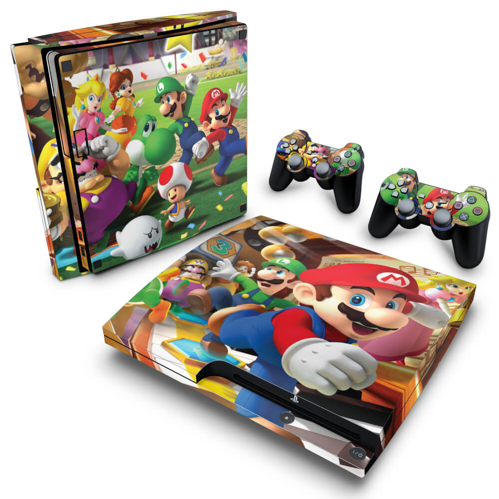 Skin Anti-Rage PS3 Slim - Super Mario