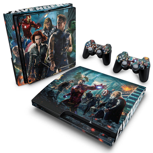PS3 Slim Skin - The Avengers - Os Vingadores