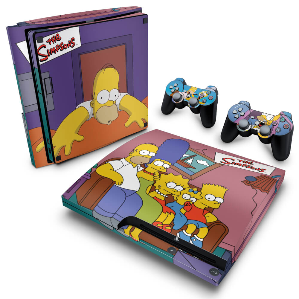 Skin Anti-Rage PS3 Slim - The Simpsons
