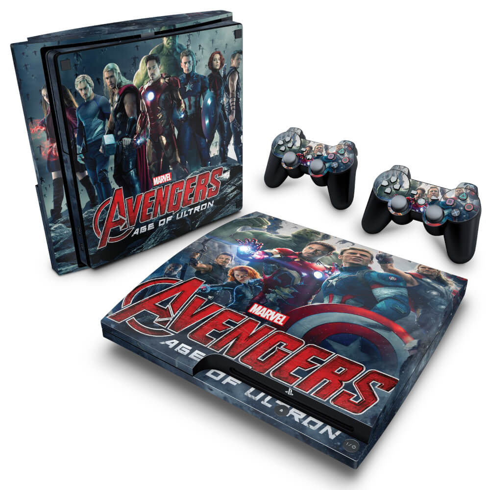 Skin Anti-Rage PS3 Slim - Vingadores 2: A Era de Ultron