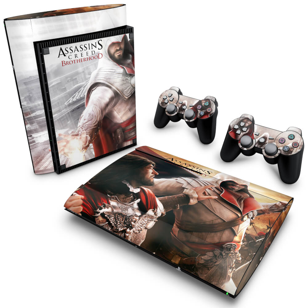 Skin Anti-Rage PS3 Super Slim - Assassins Creed Brotherhood #B