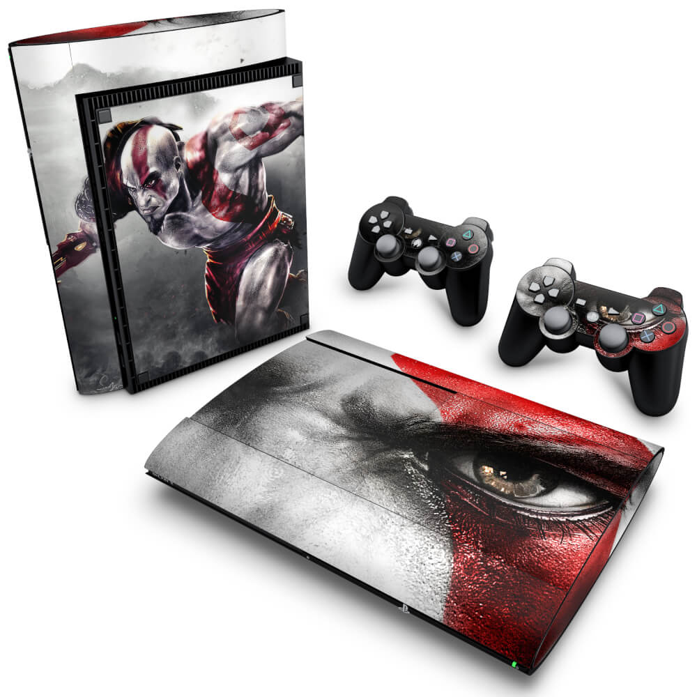 Skin Anti-Rage PS3 Super Slim - God of War 3 #B
