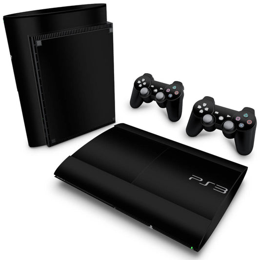 PS3 Super Slim Skin - Preto Black Piano
