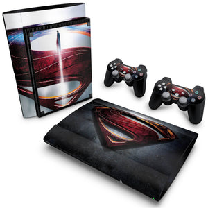 Skin Anti-Rage PS3 Super Slim - Superman - Man of Steel