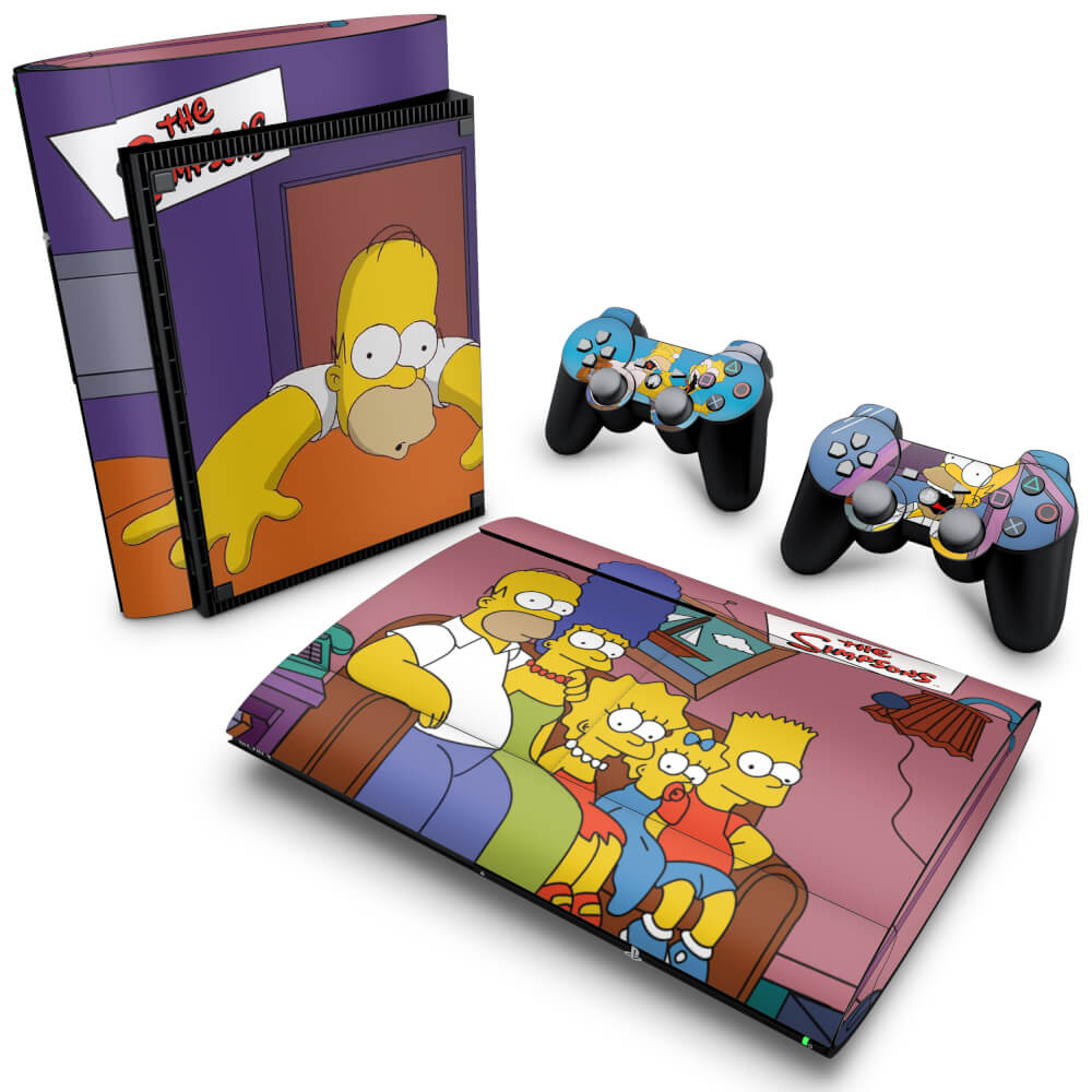 Skin Anti-Rage PS3 Super Slim - The Simpsons