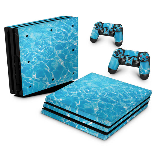 Skin Anti-Rage PS4 Pro - Aquático Água
