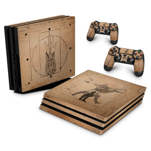 Skin Anti-Rage PS4 Pro - Assassin’s Creed Vitruviano
