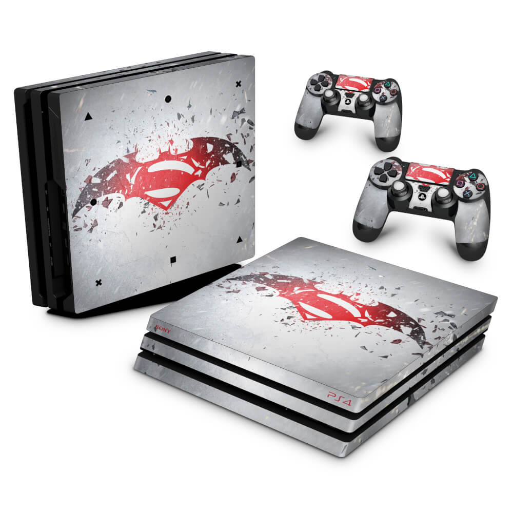 Skin Anti-Rage PS4 Pro - Batman vs Superman Logo
