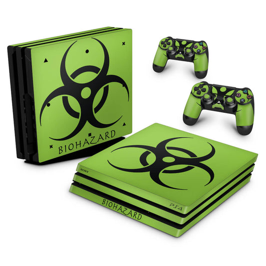 PS4 Pro Skin Anti-Rage - Biohazard Radioativo