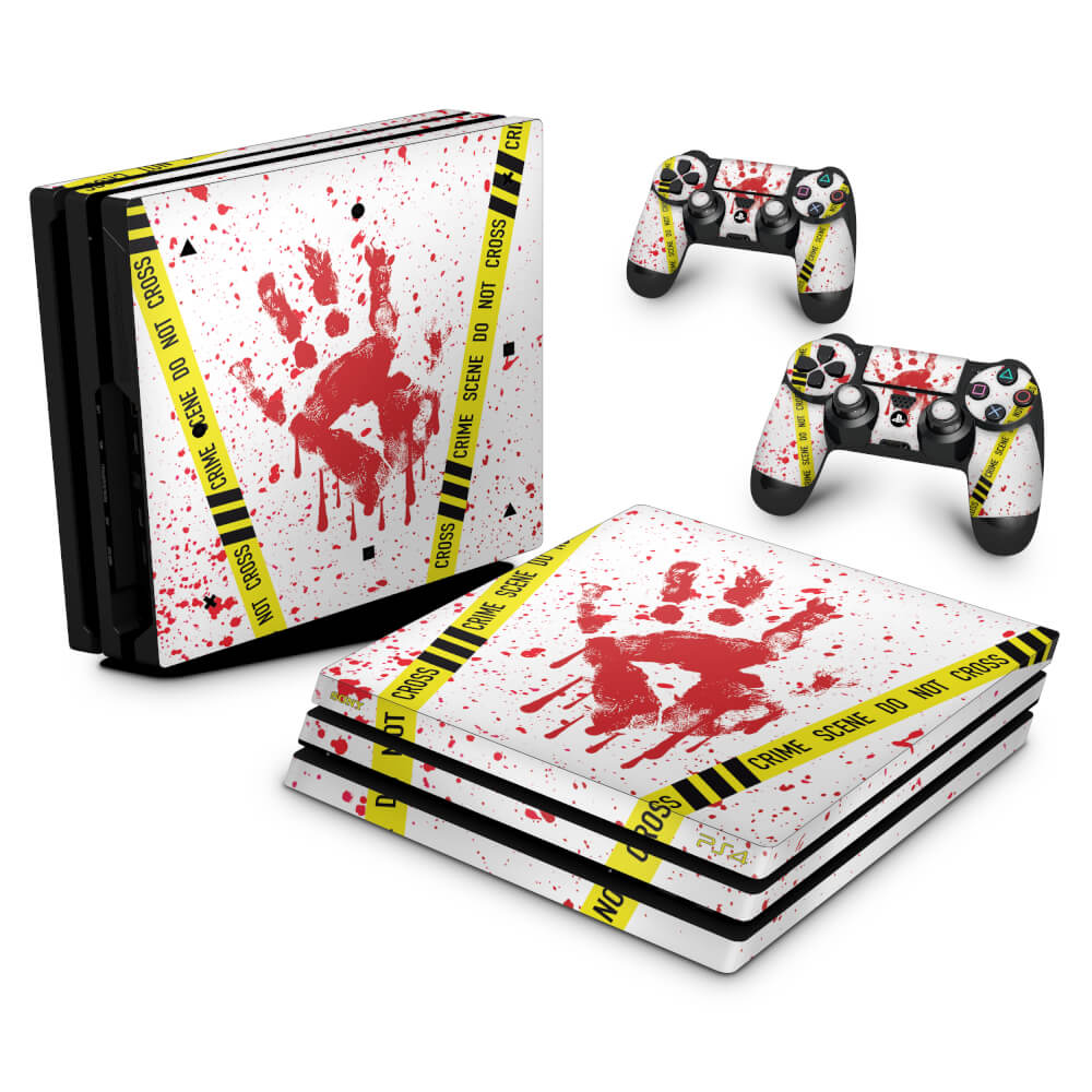 Skin Anti-Rage PS4 Pro - Cena de Crime Scene
