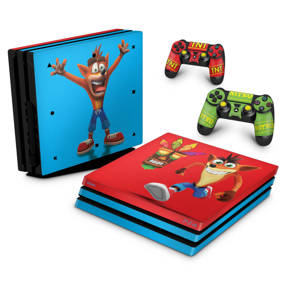 Skin Anti-Rage PS4 Pro - Crash Bandicoot