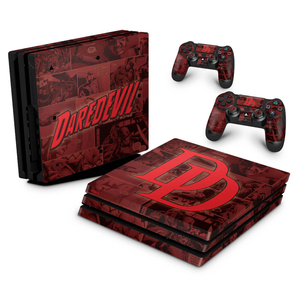 PS4 Pro Skin Anti-Rage - Daredevil Demolidor Comics