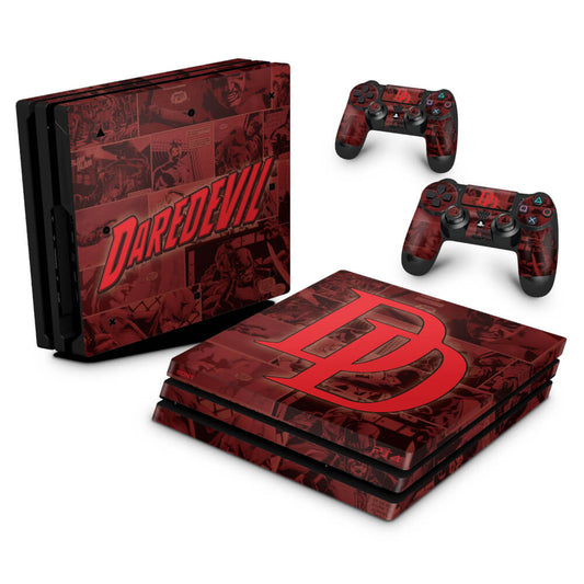 PS4 Pro Skin Anti-Rage - Daredevil Demolidor Comics