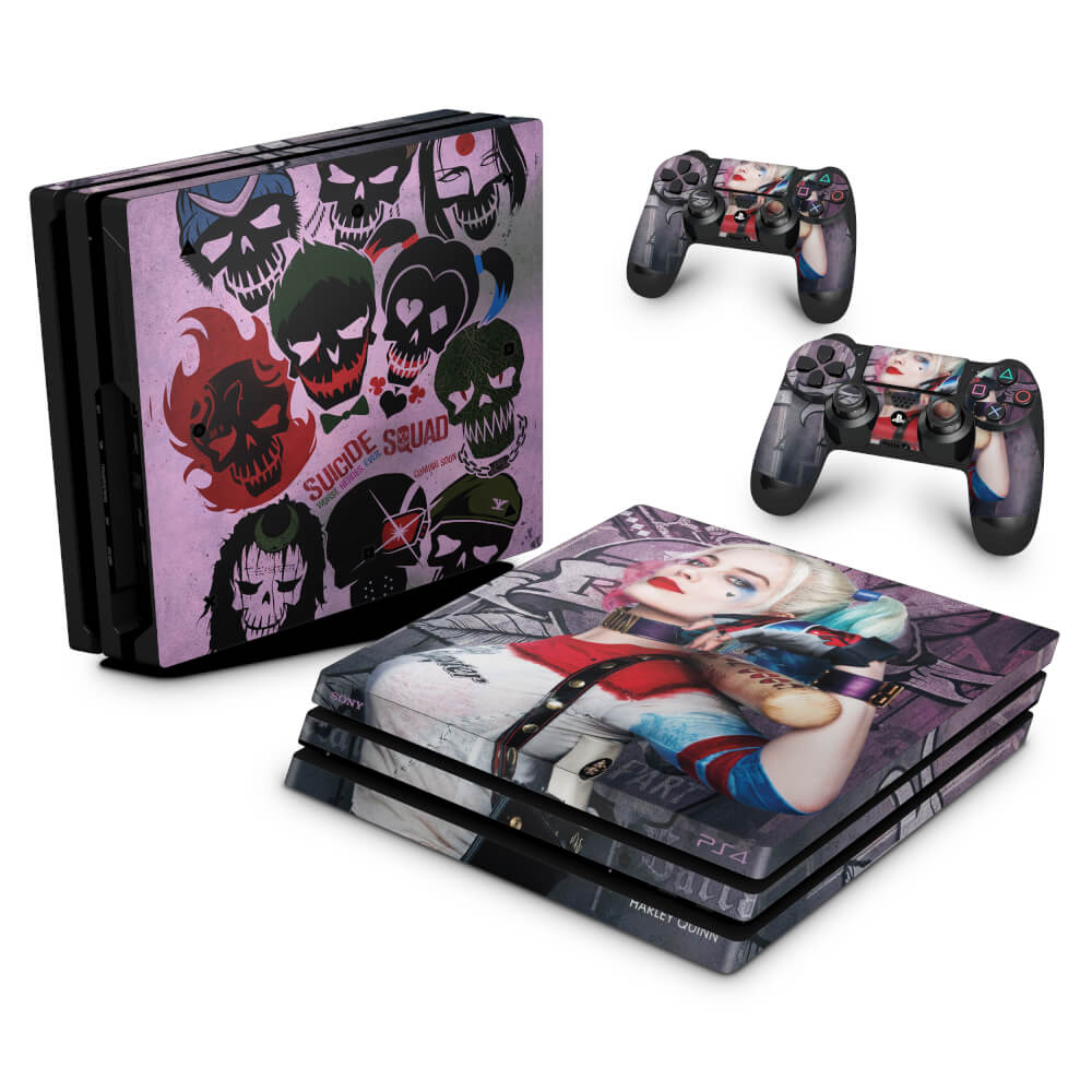 Skin Anti-Rage PS4 Pro - Esquadrão Suicida #C
