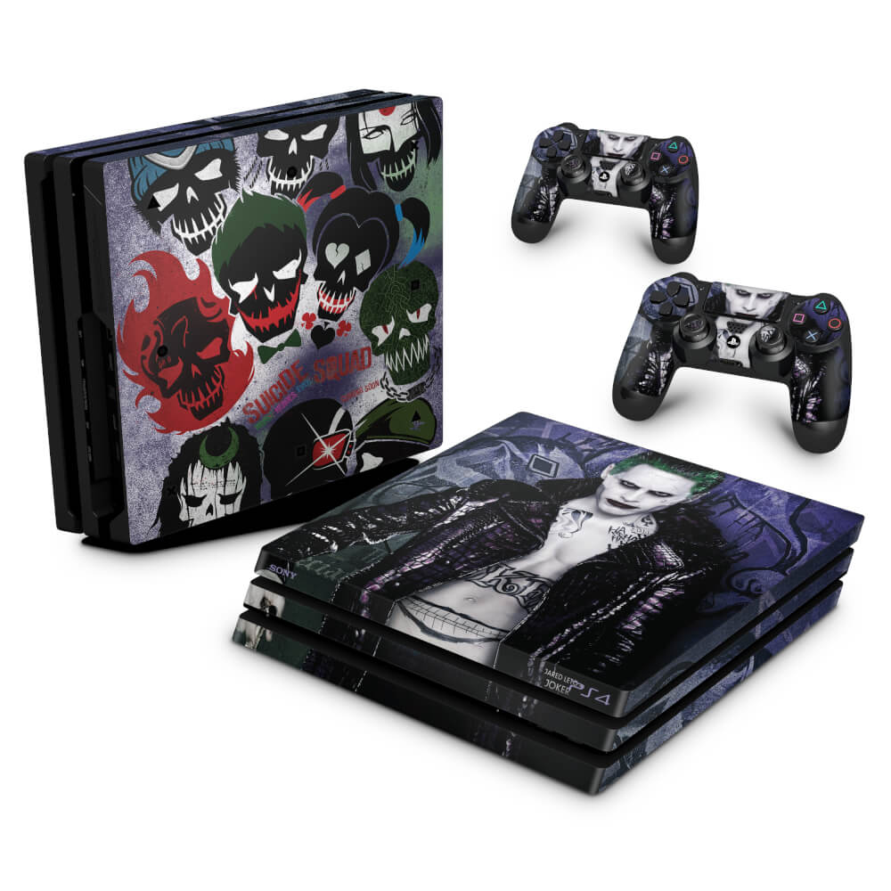 Skin Anti-Rage PS4 Pro - Esquadrão Suicida #D