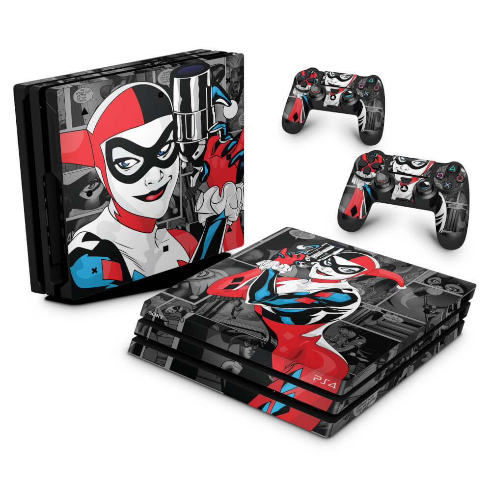 Skin Anti-Rage PS4 Pro - Harley Quinn - Arlequina #a