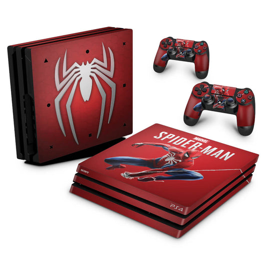PS4 Pro Skin Anti-Rage - Homem Aranha Spider-man